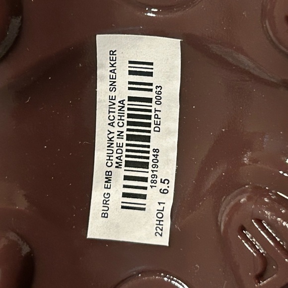 New torrid burgundy/brown chunky athletic sneakers size 6.5 - Picture 2 of 11